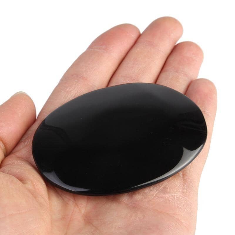 Black Obsidian Scrying MirrorRaw Stone