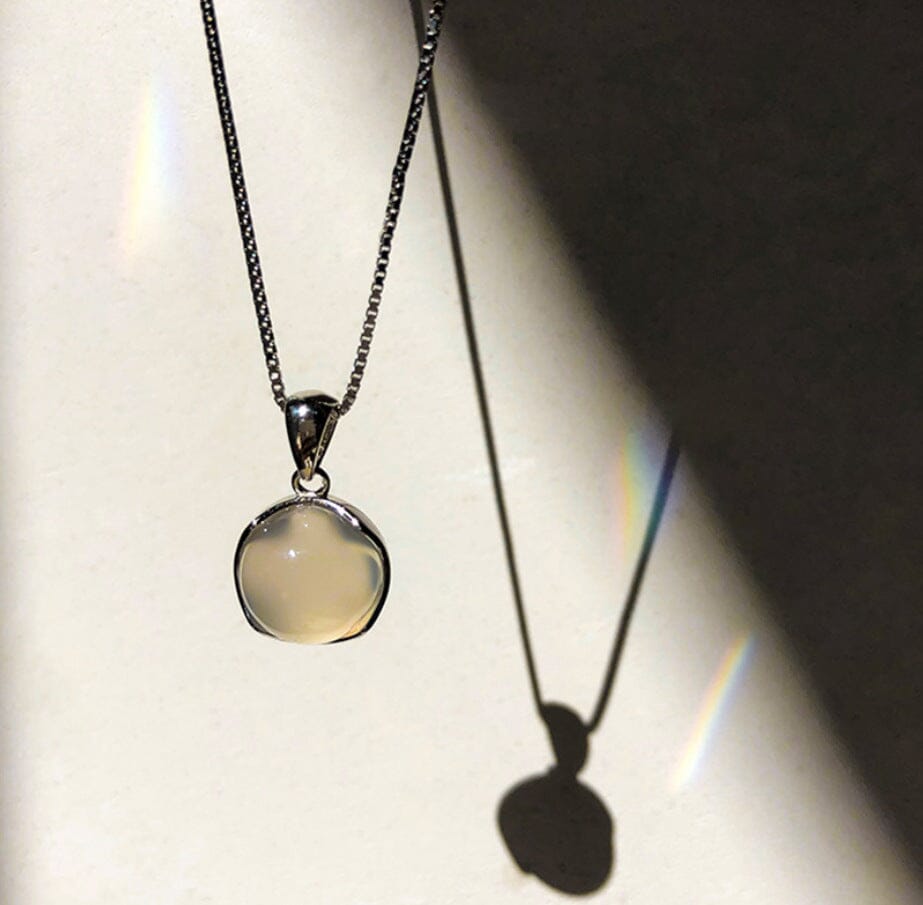 Choker Clavicle Moonstone Pendant NecklaceChoker