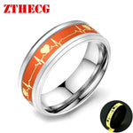 Luminous Glow in the Dark RingRing13Gold Love Yellow