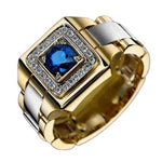 14K Natural 1 Carat Sapphire Unisex Box RingRing