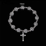 Virgin Mary WWJD Cross Exquisite Rosary BraceletBracelet