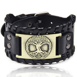 Punk Braided Rope Leather Cuff BraceletBraceletStyle 16