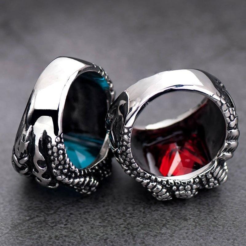 Ruby & Sapphire Dragon Men RingRing