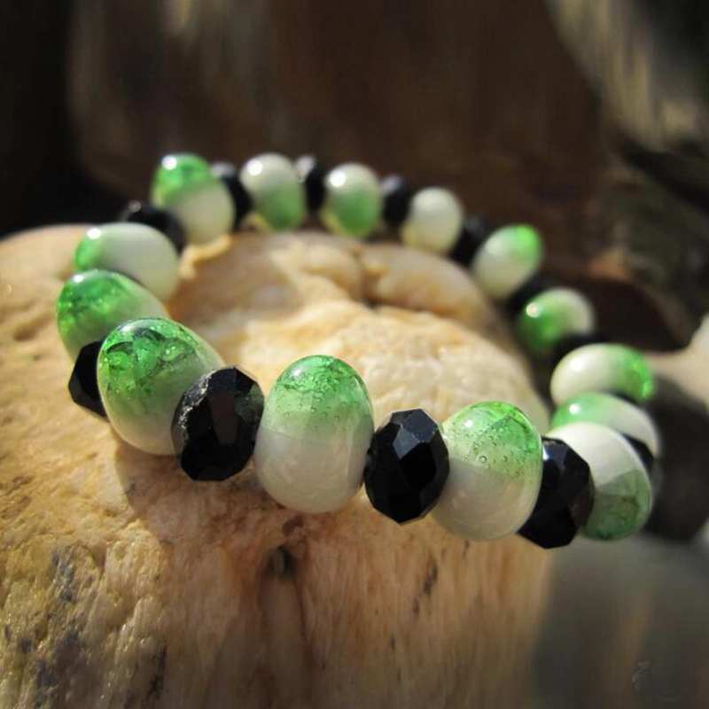 8 Color Crystal Ceramic Beads Strand BraceletBraceletB