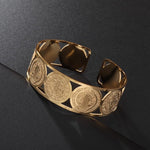 Stainless Steel Saint Benedict WWJD Adjustable Cuff BraceletBracelet