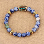 Boho Brazilian Sodalite Charm Stretch BraceletBracelet