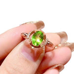 Cute Fashion Peridot Ring - 925 Sterling SilverRing