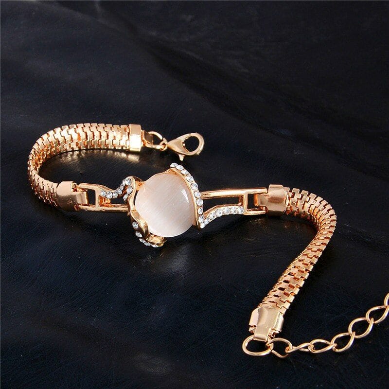 Shiny Austrian Crystal Moonstone Design BraceletBracelet