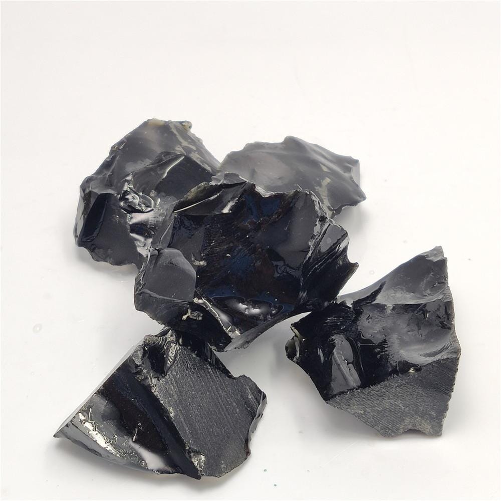 1 Piece Natural Raw Black Obsidian Quartz StoneRaw Stone