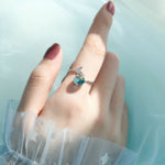 Resizeable Piece Of The Ocean 925 Sterling Silver RingRing