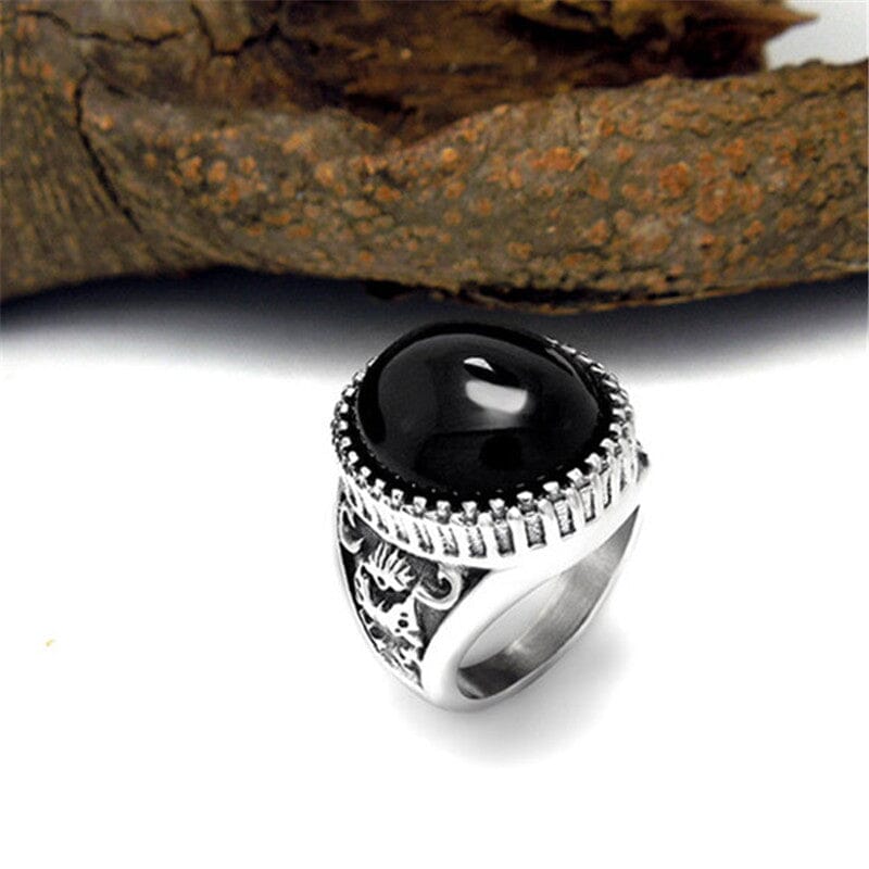 Agate Titanium Men RingRing