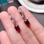 Classy Gorgeous Ruby Earrings - 925 Sterling SilverEarrings