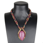 Reiki Ball Opal Stone NecklaceNecklace