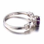Natural Amethyst Heart RingRing