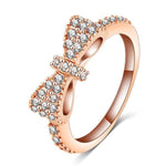 Lovely Bow Rose Gold RingRing7Rose Gold Plated