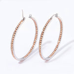 Crystal Stone Hoop EarringsEarrings