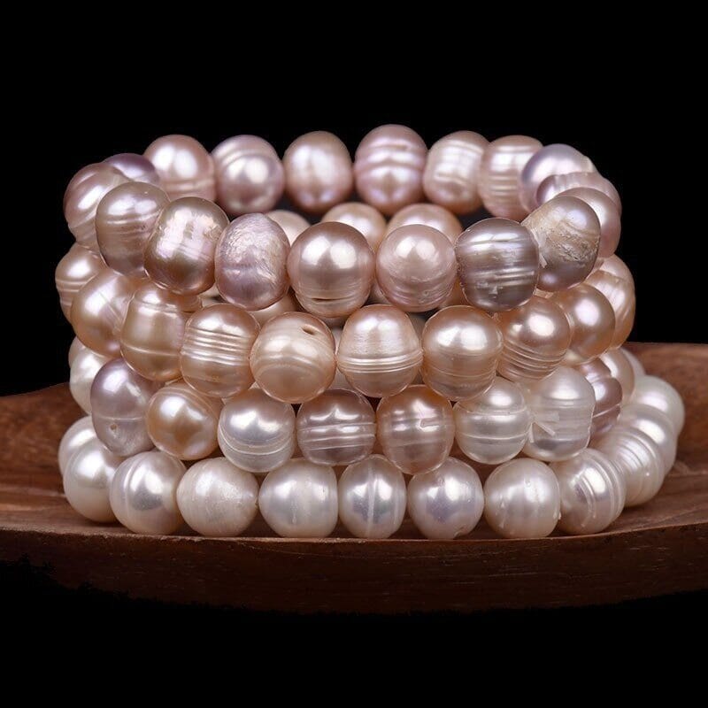 8mm Tricolor Natural Freshwater Pearl BraceletBracelet