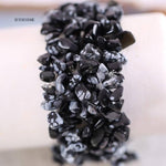 Natural Stone Multilayer BraceletBraceletSnowflake Obsidian