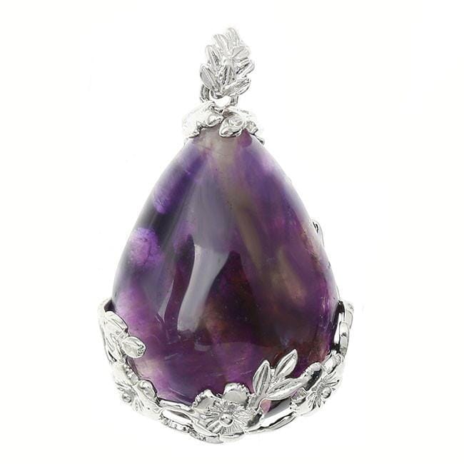 Amethyst Teardrop Pendant or Amethyst Teardrop NecklaceNecklacePendant