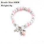Pearl with Angel Charm WWJD BraceletBracelet