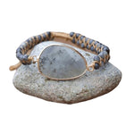 Natural Labradorite Handmade String Braided Charm BraceletBracelet