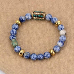 Boho Brazilian Sodalite Charm Stretch BraceletBracelet