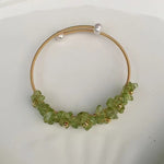 Natural Olivine Crystal Peridot Gem BraceletBracelet
