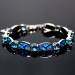 Fire Opal Charm BraceletBraceletBlue