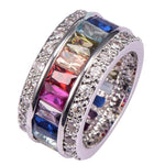 Multi Gemstone Ring - 925 Sterling SilverRing11