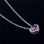 Swarovski Heart Shape Amethyst PendantPendant