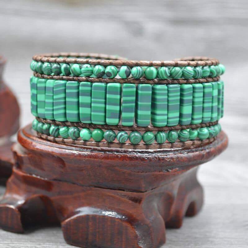 Natural Bohemian Malachite BraceletBracelet