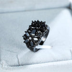 Black Onyx Flower Promise RingRing