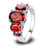 Scarlet 5 Stone Garnet RingRing6