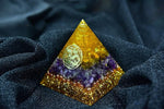 Orgone Pyramid Amethyst Citrine CrystalHealing Crystal