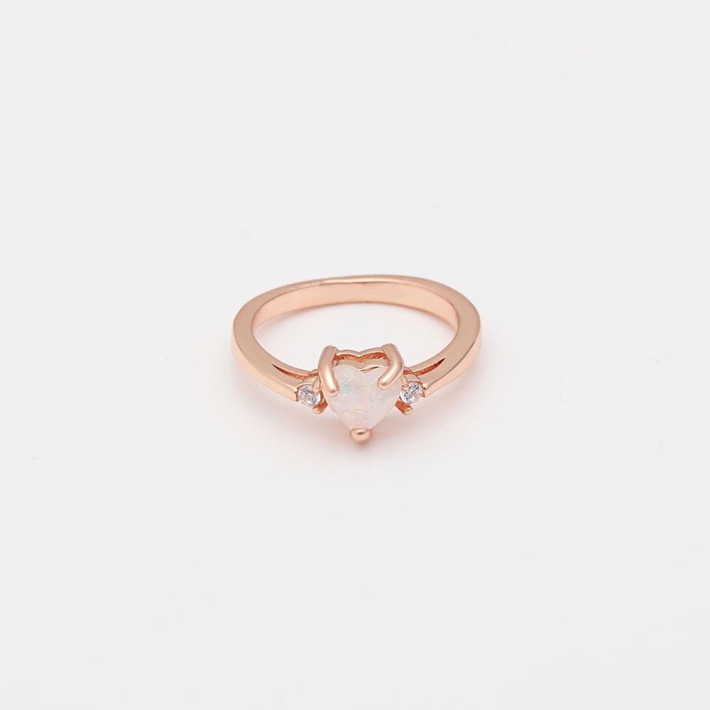 Pink Cupid Fire Opal Heart RingRing