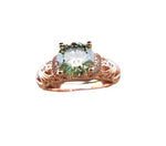 1 Carat Moissanite 925 Sterling Silver Rose Gold RingRing