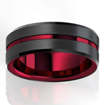 Men's Red Tungsten Carbide RingRing