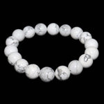 Natural Stone Beads Crystal Glass BraceletBraceletHowlite