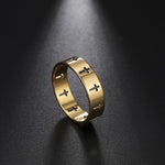 Hollow Cross Personality Punk Finger RingRing