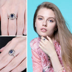 Fashion Statement Created Sapphire Ring - 925 Sterling SilverRing