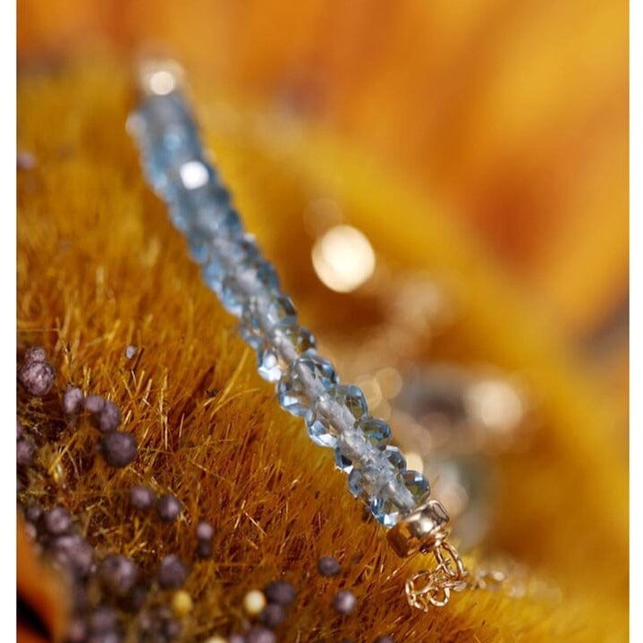 Blue Topaz Yellow 14K Gold BraceletBracelet