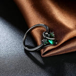 Purple Sapphire Black Gold RingRing