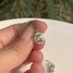 100% Genuine Natural Peridot Turtle Stud Earrings - 925 Sterling SilverEarrings