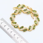 Luxury Gorgeous Peridot Lovely Jewelry SetRing