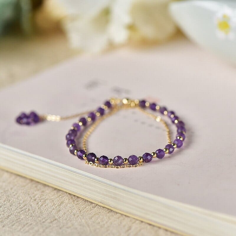 Simplicity Fairy Amethyst Crystal BraceletBracelet