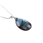 Natural Labradorite Crystal NecklaceNecklace