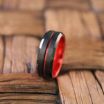 Men's Red Tungsten Carbide RingRing