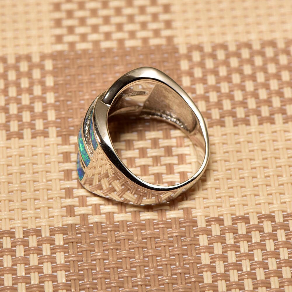 Eternity Blue Fire Opal RingRing