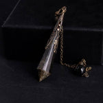 Reiki Dowsing Amulet Crystal Divination Obsidian PendulumPendulum