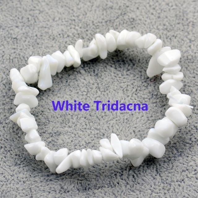 Natural Crystals Bead BraceletsBraceletWhite Tridacna